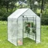 WOLTU Serre De Jardin PE .Serre Pour Légumes Avec Porte. 143x143x195cm.Blanc -France Serre de jardin Soldes 2022 43633388 1