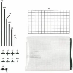 WOLTU Serre De Jardin PE .Serre Pour Légumes Avec Porte. 143x143x195cm.Blanc -France Serre de jardin Soldes 2022 43633388 4