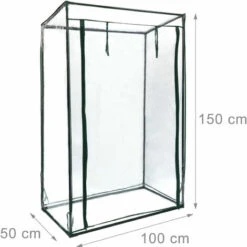 Relaxdays Serre De Jardin à Tomates TOMMY Tente Pour Plantes Protection Des Légumes Toit 150 X 100 X 50 Cm, PVC -France Serre de jardin Soldes 2022 43635589 4