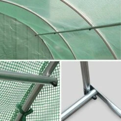 ALICE'S GARDEN Serre De Jardin Tunnel En Polyéthylène 6m². Serre Maraichère - Vert -France Serre de jardin Soldes 2022 46990458 5