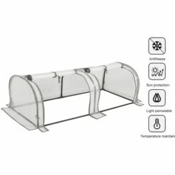 WOLTU Serre De Jardin Imperméable 130g/m2. Serre Bâche PE. 130x60x50cm -France Serre de jardin Soldes 2022 48345326 3