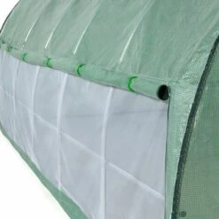 IDMARKET Serre Tunnel De Jardin 18M² Verte Relevable Avec Moustiquaire -France Serre de jardin Soldes 2022 48820794 4