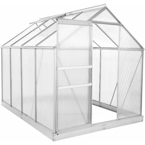 Zelsius Serre En Aluminium Avec Base | 250 X 190 Cm | Panneaux De 6 Mm, 4,75m² 3 Zelsius Serre En Aluminium Avec Base | 250 X 190 Cm | Panneaux De 6 Mm, 4,75m²