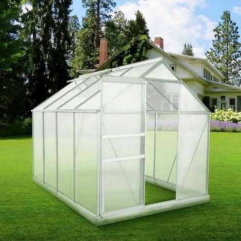 Zelsius Serre En Aluminium Avec Base | 250 X 190 Cm | Panneaux De 6 Mm, 4,75m² 4 Zelsius Serre En Aluminium Avec Base | 250 X 190 Cm | Panneaux De 6 Mm, 4,75m² – Image 2