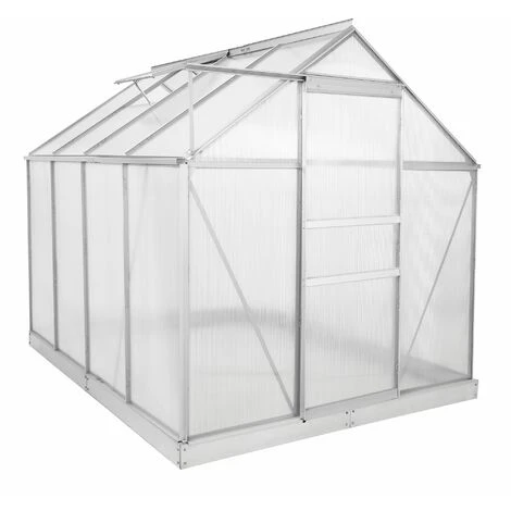 Zelsius Serre En Aluminium Avec Base | 250 X 190 Cm | Panneaux De 6 Mm, 4,75m² 6 Zelsius Serre En Aluminium Avec Base | 250 X 190 Cm | Panneaux De 6 Mm, 4,75m² – Image 4