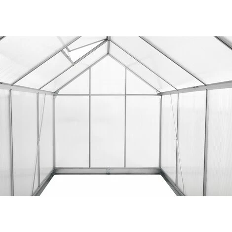 Zelsius Serre En Aluminium Avec Base | 250 X 190 Cm | Panneaux De 6 Mm, 4,75m² 7 Zelsius Serre En Aluminium Avec Base | 250 X 190 Cm | Panneaux De 6 Mm, 4,75m² – Image 5