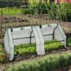 IDMARKET Serre Châssis De Jardin Spéciale Forçage L.120 CM Blanche