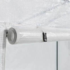 IDMARKET Serre De Jardin Blanche Toutes Saisons Avec Fenêtre Et Porte Zippée -France Serre de jardin Soldes 2022 49901819 4