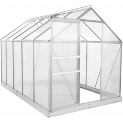 Zelsius Serre En Aluminium Pour Le Jardin (avec Base) | 310 X 190 Cm | Panneaux De 6 Mm