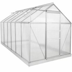 Zelsius Serre En Aluminium Pour Le Jardin (avec Base) | 380 X 190 Cm | Panneaux De 6 Mm -France Serre de jardin Soldes 2022 49923028 4