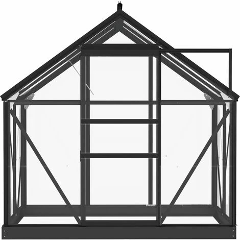 VidaXL Serre En Verre Anthracite 155x103x191 Cm Aluminium - Anthracite 6 VidaXL Serre En Verre Anthracite 155x103x191 Cm Aluminium - Anthracite – Image 4