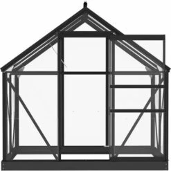 VidaXL Serre En Verre Anthracite 155x103x191 Cm Aluminium - Anthracite 11 VidaXL Serre En Verre Anthracite 155x103x191 Cm Aluminium - Anthracite -France Serre de jardin Soldes 2022 49982264 5