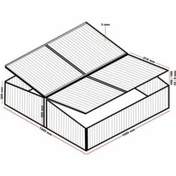 HELLOSHOP26 Mini Serre Jardin Double Aluminium Et Polycarbonate 100 X 120 X 40 Cm Ouverture Par Vérin Potager Extérieur - Vert 7 HELLOSHOP26 Mini Serre Jardin Double Aluminium Et Polycarbonate 100 X 120 X 40 Cm Ouverture Par Vérin Potager Extérieur - Vert -France Serre de jardin Soldes 2022 50062251 3