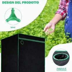 FIXKIT Tente De Croissance Des Plantes,Grow Tent En Serre | Chambre De Culture Intérieur | Tente Plante Chambre Noire (60 X 60 X 140 Cm) 9 FIXKIT Tente De Croissance Des Plantes,Grow Tent En Serre | Chambre De Culture Intérieur | Tente Plante Chambre Noire (60 X 60 X 140 Cm) -France Serre de jardin Soldes 2022 50101807 3