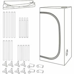 FIXKIT Tente De Croissance Des Plantes,Grow Tent En Serre | Chambre De Culture Intérieur | Tente Plante Chambre Noire (60 X 60 X 140 Cm) 11 FIXKIT Tente De Croissance Des Plantes,Grow Tent En Serre | Chambre De Culture Intérieur | Tente Plante Chambre Noire (60 X 60 X 140 Cm) -France Serre de jardin Soldes 2022 50101807 5