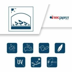 TECPLAST Bâche Pour Serre 6x3 M 200SE - Bâche Plastique Transparente Pour Serre De Jardin - Haute Performance - Made In France - Transparente 9 TECPLAST Bâche Pour Serre 6x3 M 200SE - Bâche Plastique Transparente Pour Serre De Jardin - Haute Performance - Made In France - Transparente -France Serre de jardin Soldes 2022 50765325 3