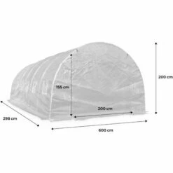 ALICE'S GARDEN Bâche De Remplacement Pour Serre De Jardin Tunnel. Film De Serre 6x3 M -France Serre de jardin Soldes 2022 50766157 3