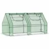 Outsunny Mini Serre De Jardin Serre à Tomates Double Bâche 180L X 90l X 90H Cm Acier PE PVC 2 Fenêtres Avec Zip Enroulables Vert - Vert 2 Outsunny Mini Serre De Jardin Serre à Tomates Double Bâche 180L X 90l X 90H Cm Acier PE PVC 2 Fenêtres Avec Zip Enroulables Vert - Vert -France Serre de jardin Soldes 2022 50909098 1