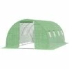 Outsunny Serre De Jardin Tunnel 18 M² Dim. 6L X 3l X 2H M - 8 Fenêtres, Porte Zippée Enroulable - Châssis Tubulaire Acier Galvanisé, Bâche PE Haute Densité Vert - Vert 1 Outsunny Serre De Jardin Tunnel 18 M² Dim. 6L X 3l X 2H M - 8 Fenêtres, Porte Zippée Enroulable - Châssis Tubulaire Acier Galvanisé, Bâche PE Haute Densité Vert - Vert -France Serre de jardin Soldes 2022 50909122 1
