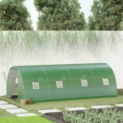 Outsunny Serre De Jardin Tunnel 18 M² Dim. 6L X 3l X 2H M - 8 Fenêtres, Porte Zippée Enroulable - Châssis Tubulaire Acier Galvanisé, Bâche PE Haute Densité Vert - Vert 8 Outsunny Serre De Jardin Tunnel 18 M² Dim. 6L X 3l X 2H M - 8 Fenêtres, Porte Zippée Enroulable - Châssis Tubulaire Acier Galvanisé, Bâche PE Haute Densité Vert - Vert -France Serre de jardin Soldes 2022 50909122 2