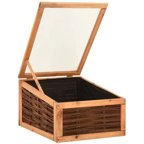 LES TENDANCES Serre 60x80x45 Cm Bois De Pin Massif Et Saule 5 LES TENDANCES Serre 60x80x45 Cm Bois De Pin Massif Et Saule – Image 3