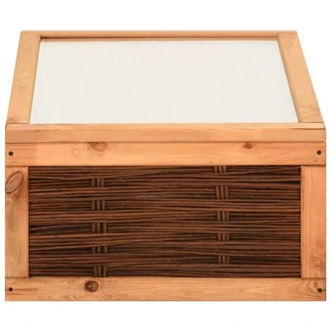 LES TENDANCES Serre 60x80x45 Cm Bois De Pin Massif Et Saule 6 LES TENDANCES Serre 60x80x45 Cm Bois De Pin Massif Et Saule – Image 4