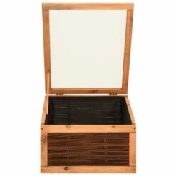 LES TENDANCES Serre 60x80x45 Cm Bois De Pin Massif Et Saule 11 LES TENDANCES Serre 60x80x45 Cm Bois De Pin Massif Et Saule -France Serre de jardin Soldes 2022 51189642 5