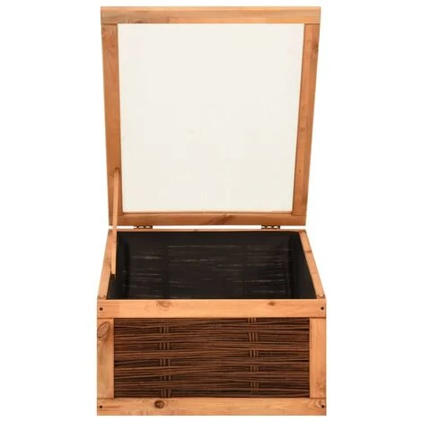 LES TENDANCES Serre 60x80x45 Cm Bois De Pin Massif Et Saule 7 LES TENDANCES Serre 60x80x45 Cm Bois De Pin Massif Et Saule – Image 5