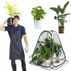 Serres De Culture En PVC Pour Intérieur Ou Extérieur Mini Serre De Jardin, Petite Couverture Portable Pour Plantes De Jardin 70 X 70 X 80 Cm,Starlight -France Serre de jardin Soldes 2022 51474987 5