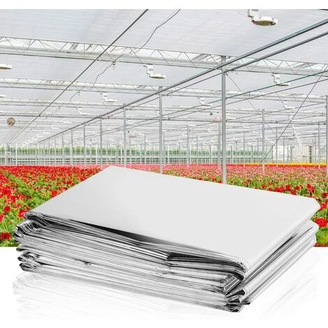 LITZEE Film Réfléchissant De Plante En Argent 2Pcs, Feuille De Couverture Réfléchissante à Effet De Serre à Effet De Serre Plantant Des Raccords 210 * 120cm 7 LITZEE Film Réfléchissant De Plante En Argent 2Pcs, Feuille De Couverture Réfléchissante à Effet De Serre à Effet De Serre Plantant Des Raccords 210 * 120cm – Image 5