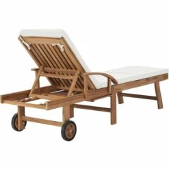 YOUTHUP Chaises Longues De Jardin Réglable Bain De Soleil Avec Coussins 2 Pcs Bois De Teck Solide Blanc - Blanc 11 YOUTHUP Chaises Longues De Jardin Réglable Bain De Soleil Avec Coussins 2 Pcs Bois De Teck Solide Blanc - Blanc -France Serre de jardin Soldes 2022 51855165 5