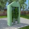YOUTHUP Serre Avec Cadre En Acier 0,5 M2 1x0,5x1,9 M - Vert -France Serre de jardin Soldes 2022 51873755 1