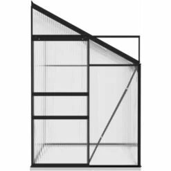 YOUTHUP Serre Anthracite Aluminium 3,97 M³ - Anthracite -France Serre de jardin Soldes 2022 51885634 4