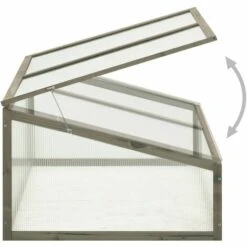 YOUTHUP Serre 100x65x40 Cm Bois De Sapin 10 YOUTHUP Serre 100x65x40 Cm Bois De Sapin -France Serre de jardin Soldes 2022 51886120 4