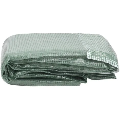 YOUTHUP Couverture De Remplacement De Serre (27 M²) 300x900x200 Cm Vert 5 YOUTHUP Couverture De Remplacement De Serre (27 M²) 300x900x200 Cm Vert – Image 3
