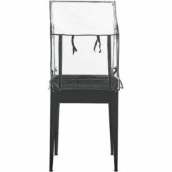 Potager Surélevé Katwijk à Hauteur Ergonomique En Acier Et PVC 60 X 60 X 152 Cm Anthracite [en.casa] -France Serre de jardin Soldes 2022 51903968 4