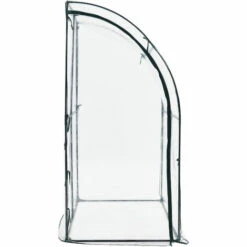 Serre De Jardin Adossée Juta En Acier Et PVC à Porte Zippée 100 X 200 X 215 Cm [en.casa] -France Serre de jardin Soldes 2022 51903992 5