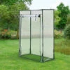 Serre De Tomates Terzigno En Acier Et PVC à Porte Zippée 100 X 50 X 150 Cm [en.casa] -France Serre de jardin Soldes 2022 51903994 1