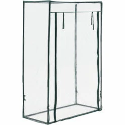 Serre De Tomates Terzigno En Acier Et PVC à Porte Zippée 100 X 50 X 150 Cm [en.casa] -France Serre de jardin Soldes 2022 51903994 3