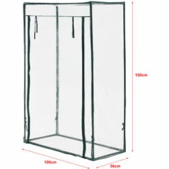 Serre De Tomates Terzigno En Acier Et PVC à Porte Zippée 100 X 50 X 150 Cm [en.casa] -France Serre de jardin Soldes 2022 51903994 4