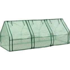 Châssis De Jardin Höflein à 3 Fenêtres En Acier Et Polyéthylène 240 X 90 X 90 Cm Vert [en.casa] -France Serre de jardin Soldes 2022 51904000 3