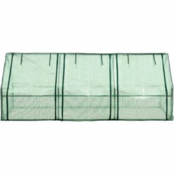 Châssis De Jardin Höflein à 3 Fenêtres En Acier Et Polyéthylène 240 X 90 X 90 Cm Vert [en.casa] -France Serre de jardin Soldes 2022 51904000 5