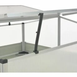 Topdeal Serre Anthracite 100x100x77 Cm Acier Galvanisé -France Serre de jardin Soldes 2022 52091549 5