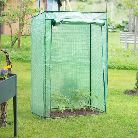 Relaxdays Serre De Jardin Tomate, Balcon, Protection, Bâche, HLP 150x100x50 Cm, Acier, PE, Vert 5 Relaxdays Serre De Jardin Tomate, Balcon, Protection, Bâche, HLP 150x100x50 Cm, Acier, PE, Vert – Image 3