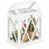Relaxdays Mini Serre Intérieur Pour Le Rebord De Fenêtre, En Verre Et MDF, Herbes, Fleurs, HLP: 40x30x22,5 Cm, Blanc -France Serre de jardin Soldes 2022 52205647 1