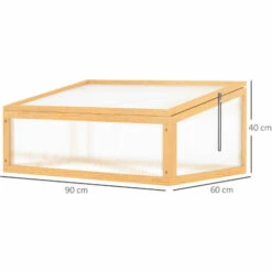 Outsunny Mini Serre De Jardin Serre à Tomates Dim. 90L X 60l X 40H Cm Toit Ouvrable Panneaux De Polycarbonate Bois Sapin Pré-huilé - Beige 9 Outsunny Mini Serre De Jardin Serre à Tomates Dim. 90L X 60l X 40H Cm Toit Ouvrable Panneaux De Polycarbonate Bois Sapin Pré-huilé - Beige -France Serre de jardin Soldes 2022 52476579 3