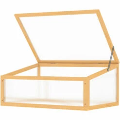 Outsunny Mini Serre De Jardin Serre à Tomates Dim. 90L X 60l X 40H Cm Toit Ouvrable Panneaux De Polycarbonate Bois Sapin Pré-huilé - Beige 10 Outsunny Mini Serre De Jardin Serre à Tomates Dim. 90L X 60l X 40H Cm Toit Ouvrable Panneaux De Polycarbonate Bois Sapin Pré-huilé - Beige -France Serre de jardin Soldes 2022 52476579 4