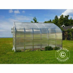 DANCOVER Serre En Polycarbonate TITAN Dome 320, 10m², 2,5x4m, Argent - Argenté -France Serre de jardin Soldes 2022 52664557 3