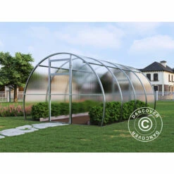 DANCOVER Serre En Polycarbonate, Strong NOVA 12m², 3x4m, Silver - Argenté
