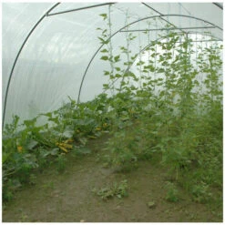 ATOUT LOISIR Serre Tunnel Deschamps Pieds Droits Larg 3 M Pas à 2 M, L 4 M, Type 200 Microns Incolore Plasticlair , Façade Pas De Façade Ni De Porte, Support De Culture Non -France Serre de jardin Soldes 2022 53108785 4